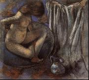Edgar Degas Woman in the Tub oil